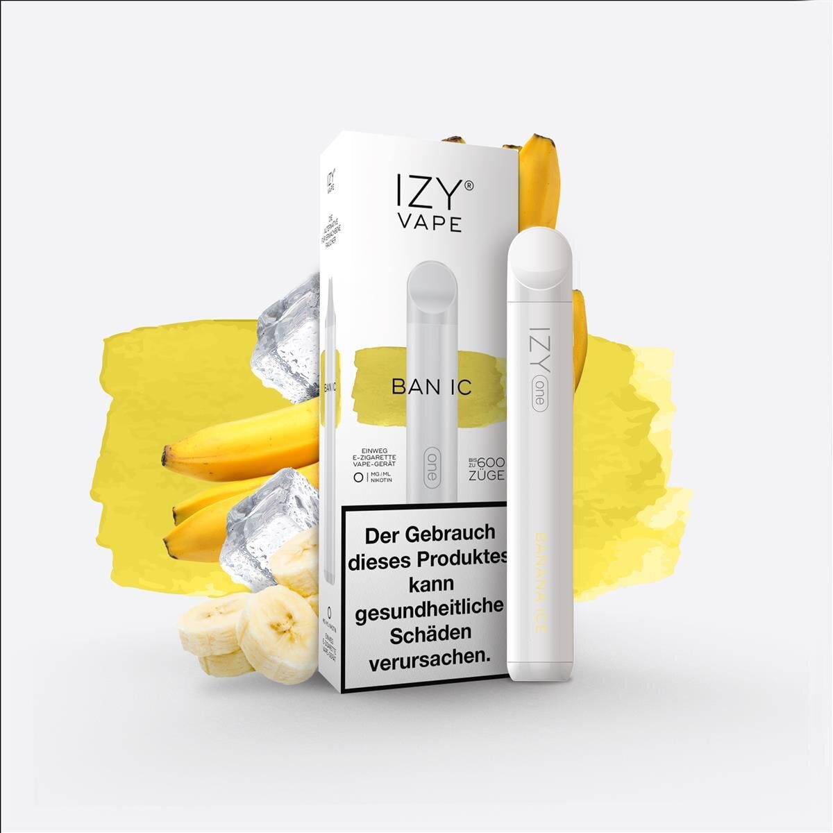 Izy One Banana Ice Einweg Puffs Izy One Vape Einweg Mehrweg E